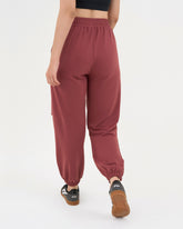 Women's Lightweight Terry Studio Pants - Rose Wood